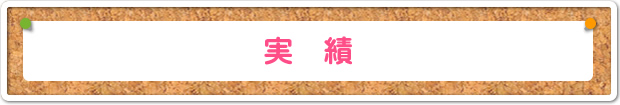 実績